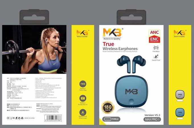 Picture of MKB Max Pro 1 ANC +ENC True Wireless Earphones