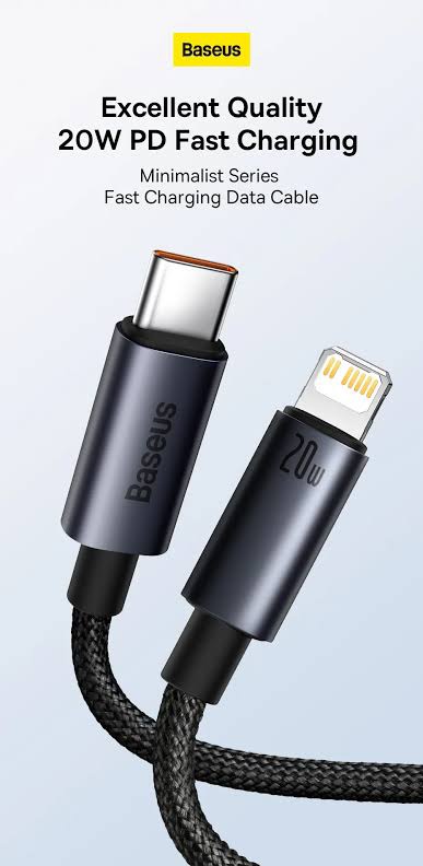 Picture of Baseus Minimalist Series 20W Type-C to Lightning Fast Charging Data Cable