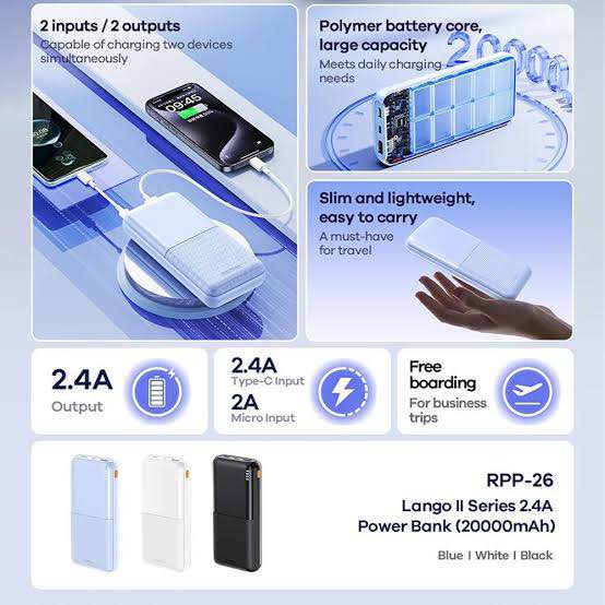 Picture of Power Bank 20000mAh RPP-26 REMAX