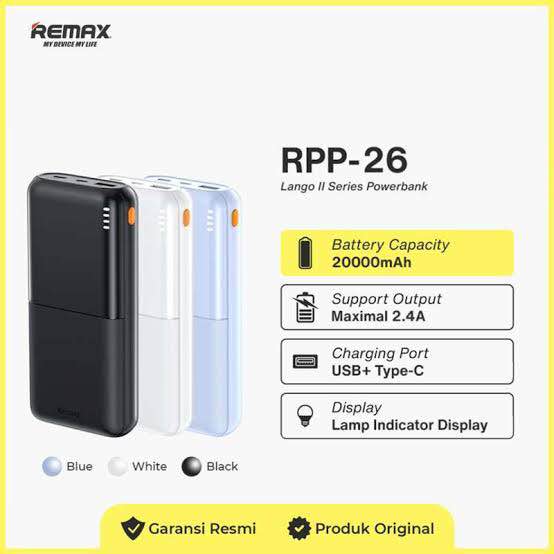 Picture of Power Bank 20000mAh RPP-26 REMAX