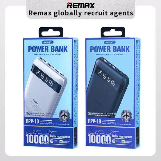 Picture of REMAX RPP-10 Newest Hintom 2.4A Fast Charging 10000mAh Power Bank