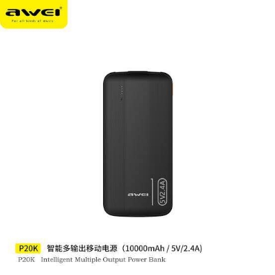 Picture of Awei P20K 10000mAh Powerbank 2.4A