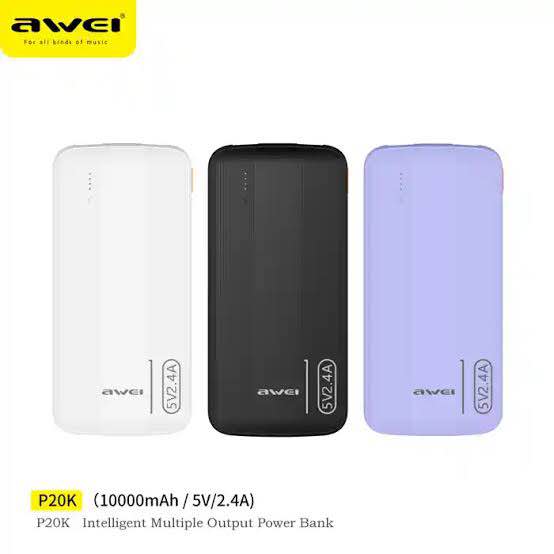 Picture of Awei P20K 10000mAh Powerbank 2.4A