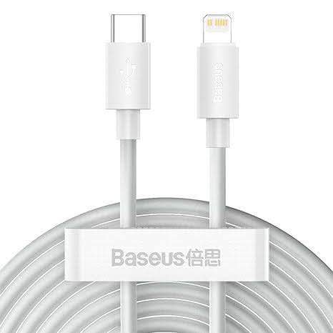 Picture of Baseus Simple Wisdom 20W Type-C to Lightning Cable - White