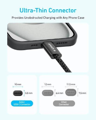 Picture of Anker Zolo 240W USB C to USB C Cable for iPhone 16 Series,MacBook