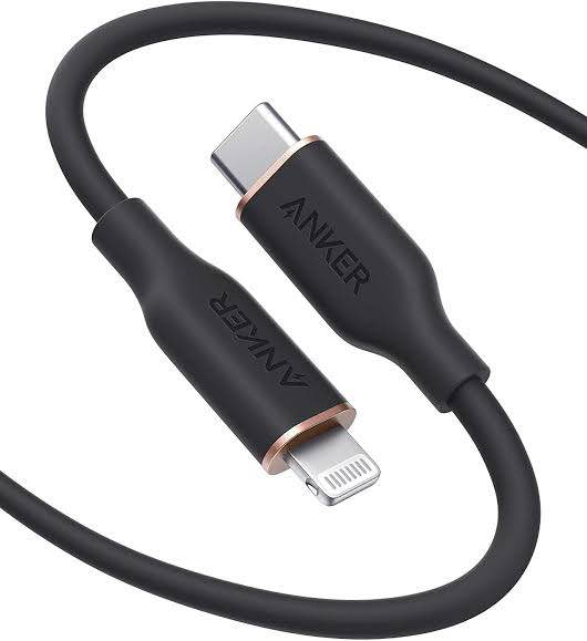 Picture of Anker PowerLine Soft USB-C to Lightning Cable 3ft – Black