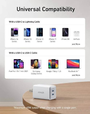 Picture of Anker 523 Nano 3 47W GaN2 USB C Charger