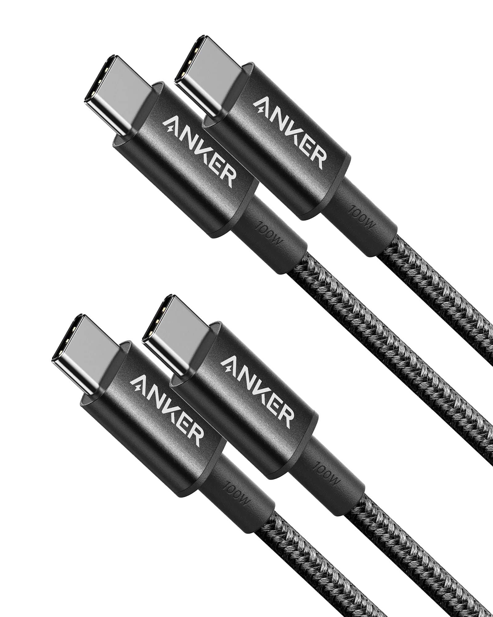 Picture of Anker 333 USB-C to USB-C Cable (3.3ft Nylon, 2-Pack)