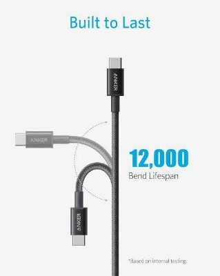 Picture of Anker 333 USB-C to USB-C Cable (3.3ft Nylon, 2-Pack)