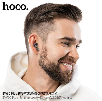 Picture of Hoco EW60 Plus Norman True Wireless ANC BT Headset - Black