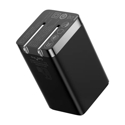 Picture of BASEUS GaN5 Pro Fast Charger 2C+U Three Ports 65W with Type C Cable