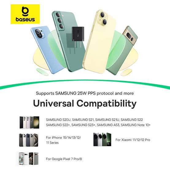 Picture of Baseus 25w GaN5 Fast Charger mini 1C With USB-C to USB-C Cable