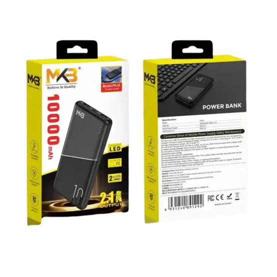 Picture of MKB PK10 2.1A 10000mah Power Bank
