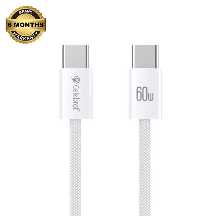 Picture of Yison Celebrat U600 White 60W 1 Meter USB Type-C Cable