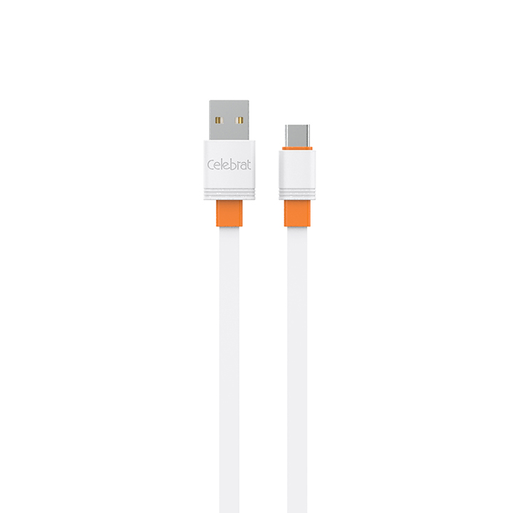 Picture of Celebrat CB-33 PVC silicone Fast charging Data Transmisson Cable For Type-C 3A- White