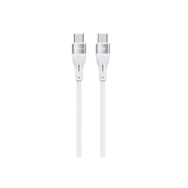 Picture of Yison Celebrat HB-03 T-T 60W 1m Type-C to Type-C Data Cable - White