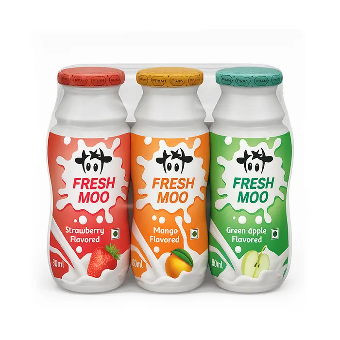 Picture of Fresh Moo Flavored Yogurt Drink 3 Pcs Combo (Export Quality)