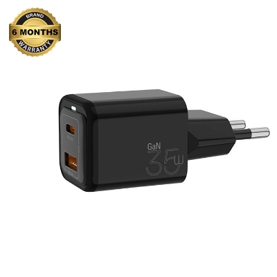 Vyvylabs GaN Fast Charger 35W A+C (EU plug) Black AR Trading Official Storeonline shop bangladeshothoba.com