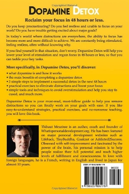 Picture of Dopamine Detox: A Short Guide to Remove Distractions and Get Your Brain to Do Hard Things (Productivity Series Book 1) by Thibaut Meurisse