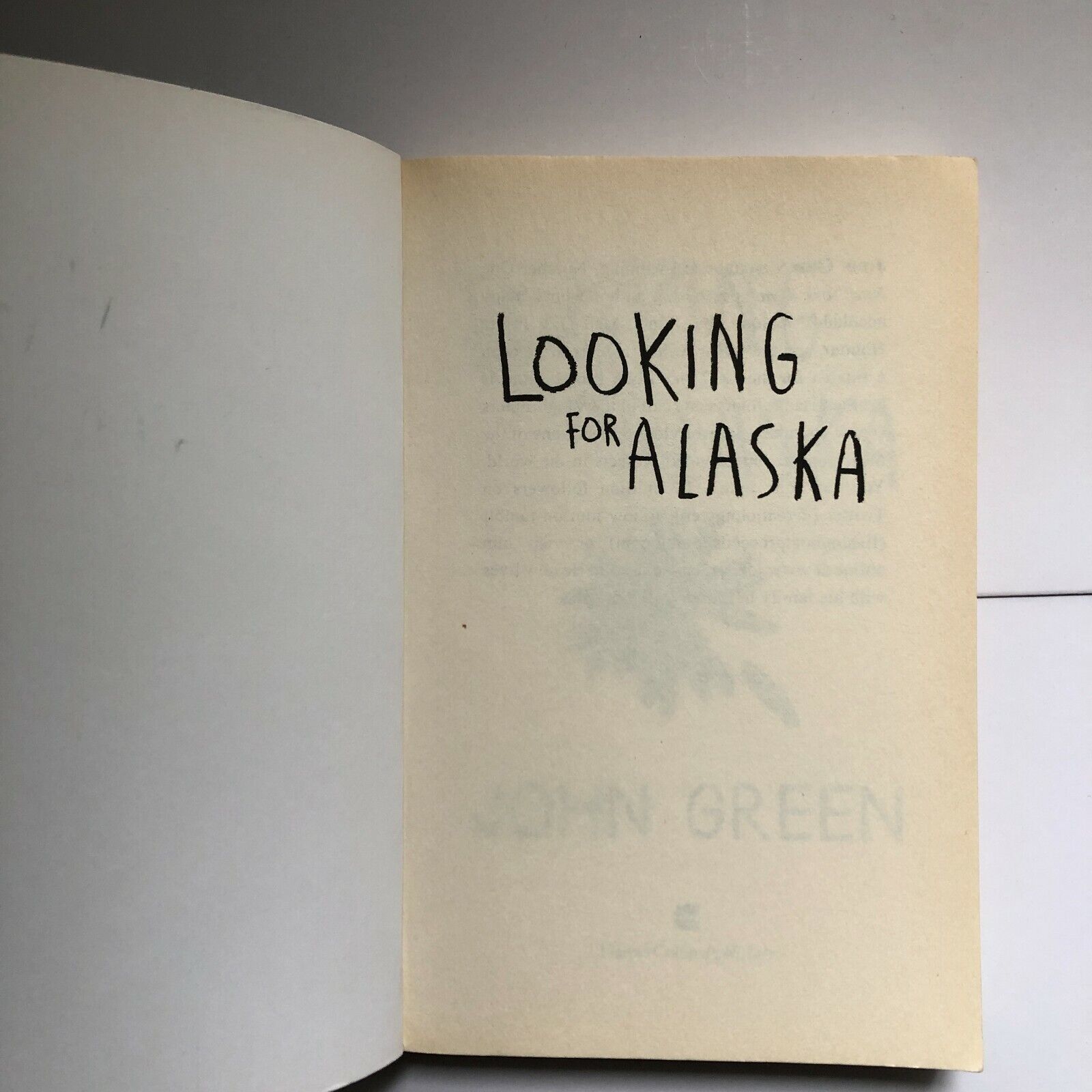 Picture of Looking For Alaska by John Green