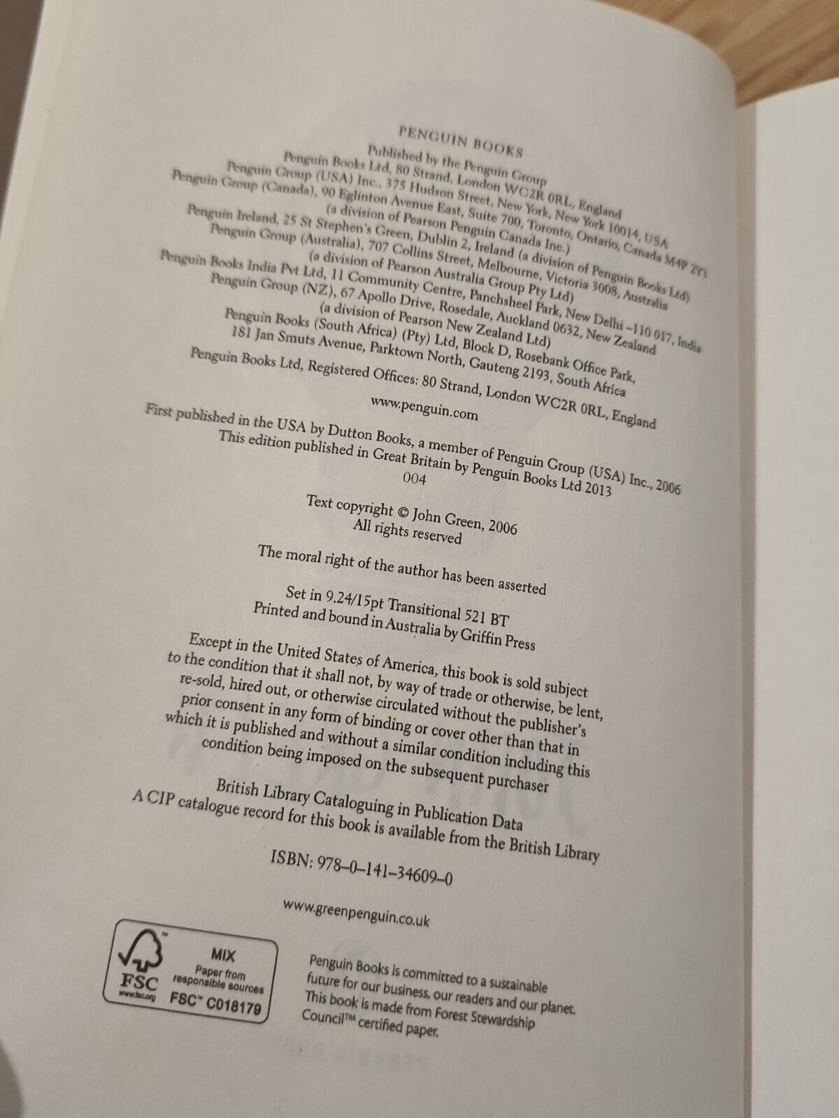 Picture of An Abundance of Katherines by John Green (Paperback)