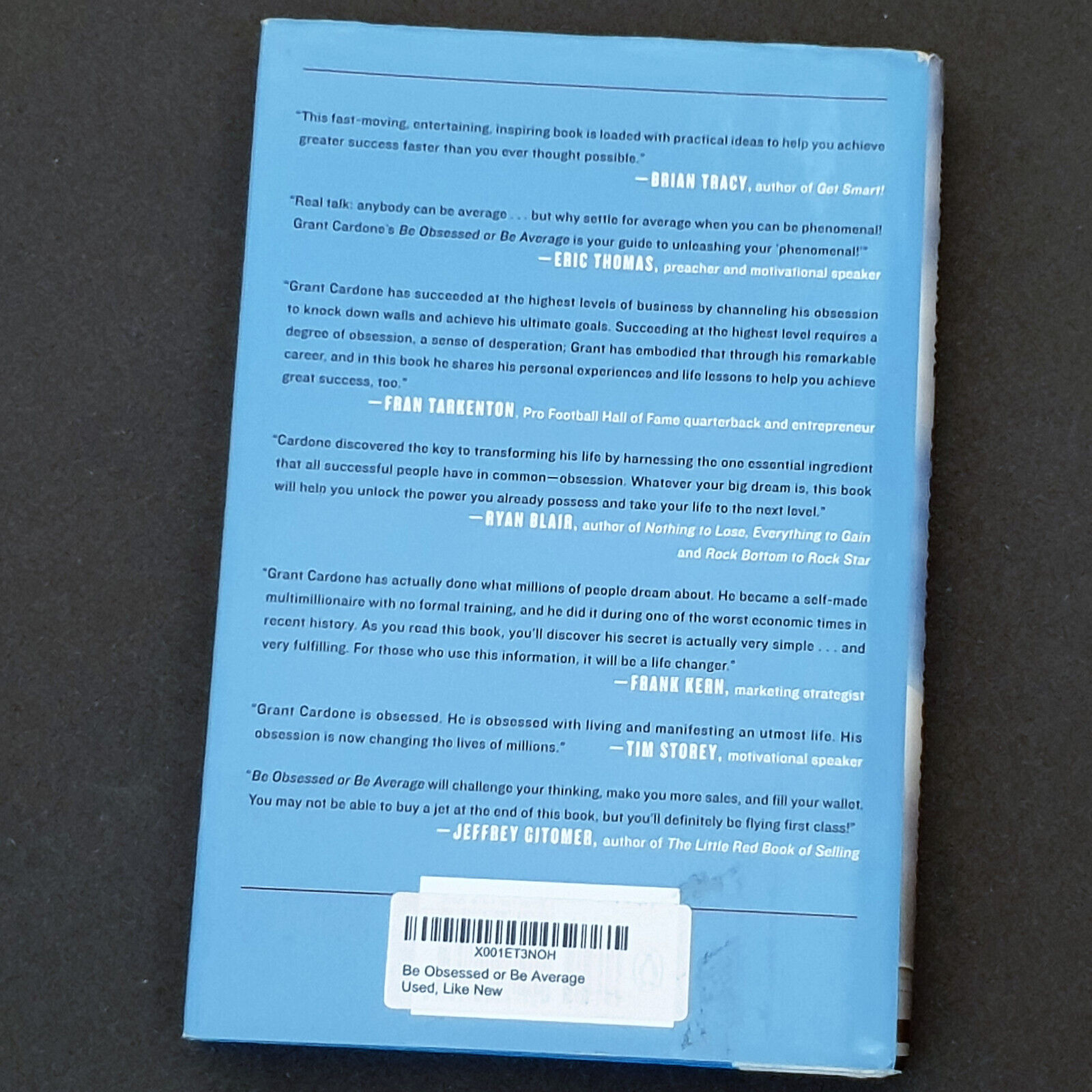 Picture of Be Obsessed or Be Average by Grant Cardone