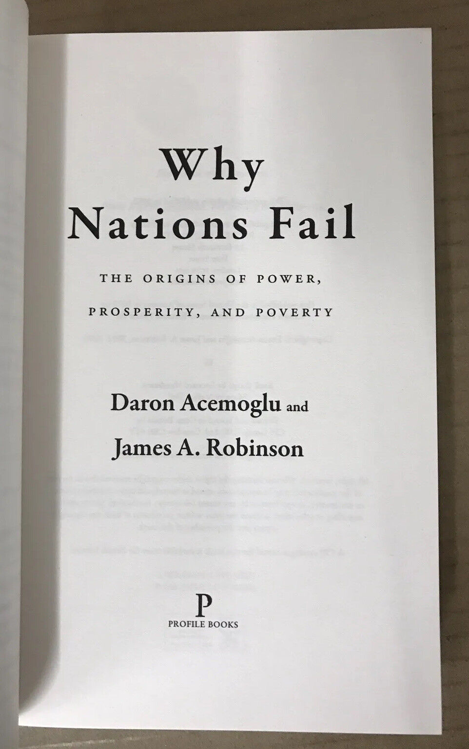 Picture of Why Nations Fail: The Origins of Power, Prosperity, and Poverty Paperback