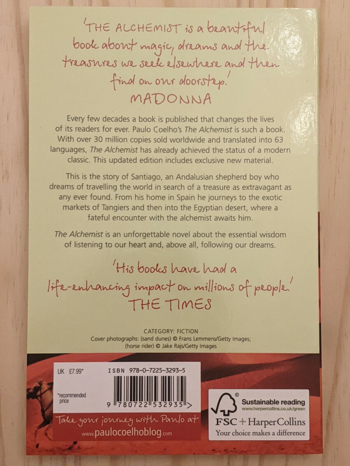 Picture of The Alchemist by Paulo Coelho- Paperback