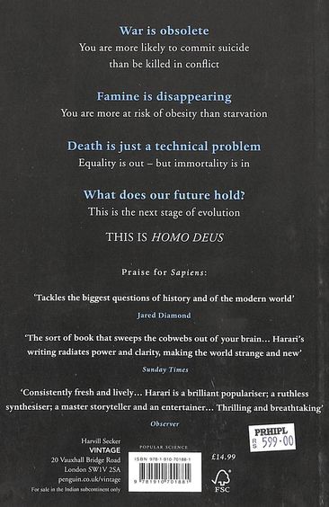 Picture of Homo Deus: A Brief History of Tomorrow by Yuval Noah Harari