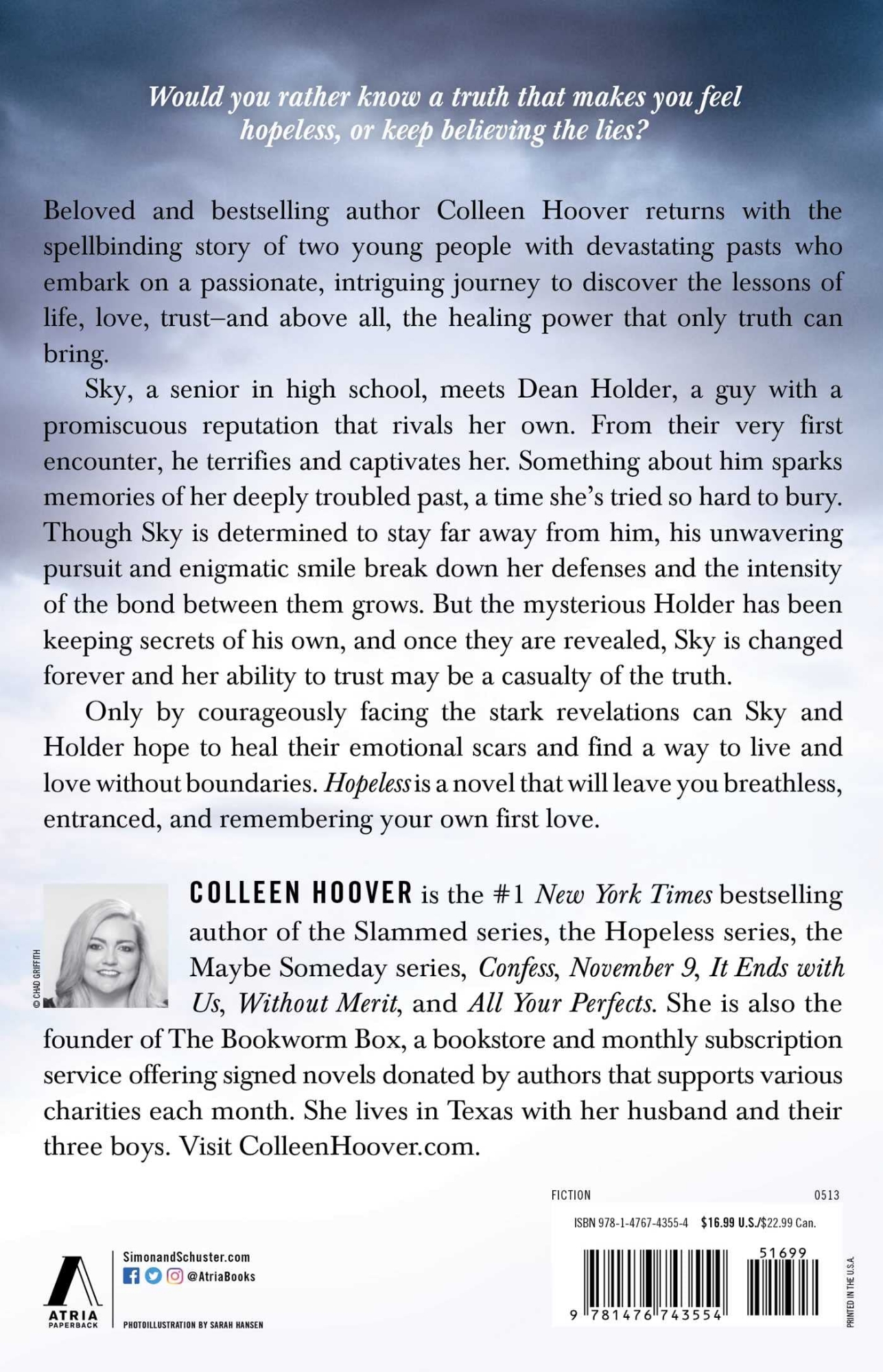 Picture of Hopeless Book by Colleen Hoover