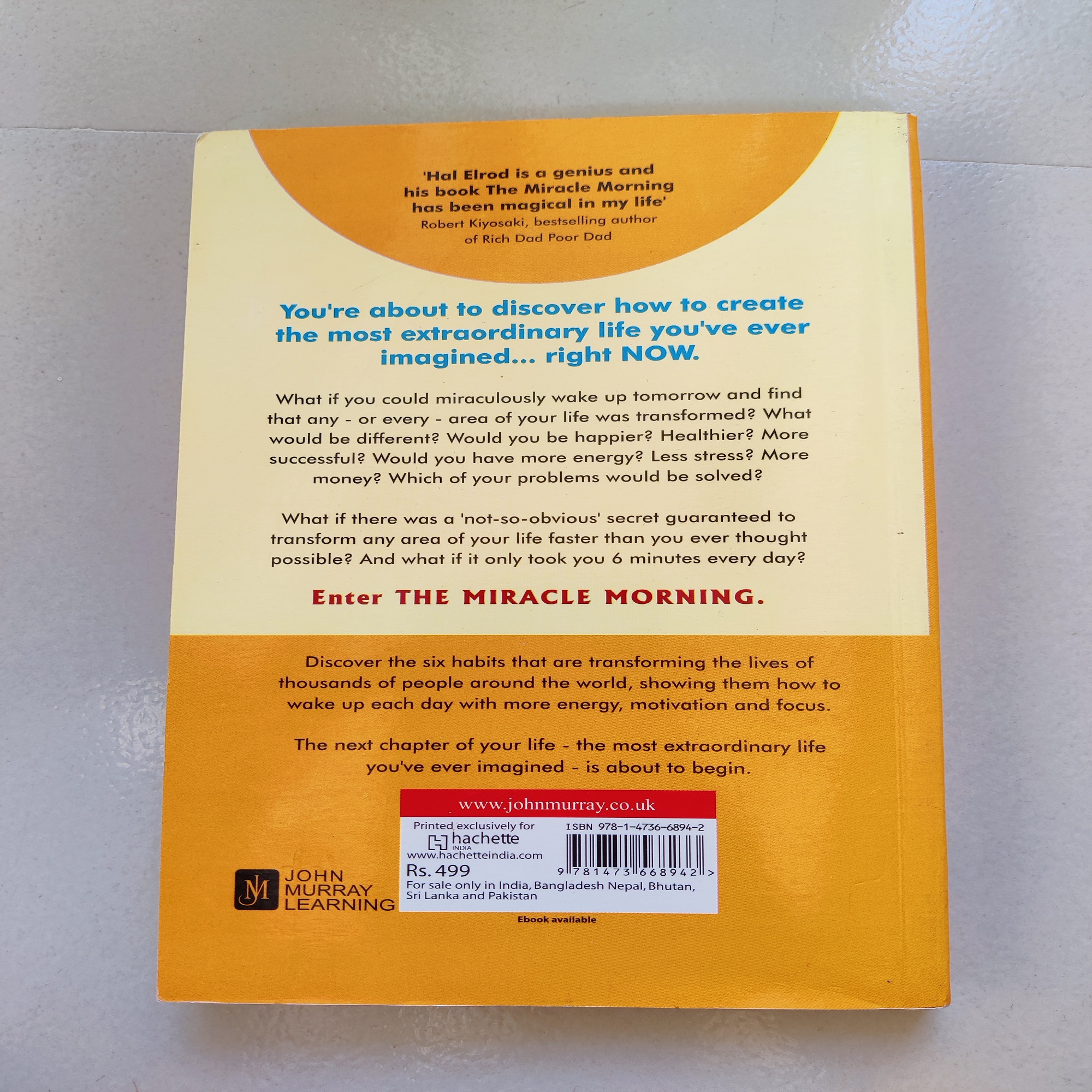 Picture of The Miracle Morning: The 6 Habits That Will Transform Your Life Before 8AM