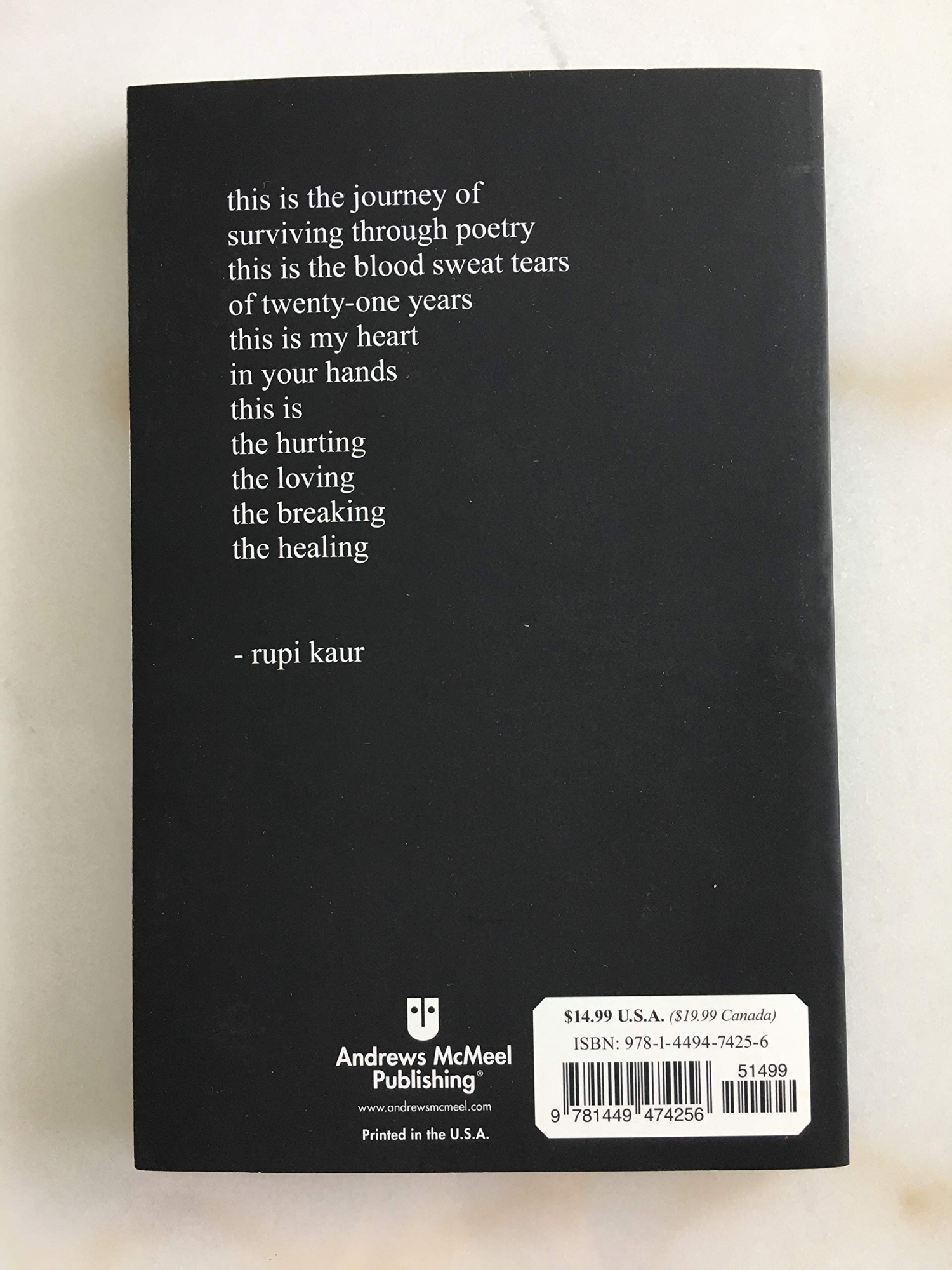Picture of milk and honey by Rupi Kaur