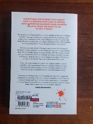 Picture of The Subtle Art of Not Giving a F*ck: A Counterintuitive Approach to Living a Good Life