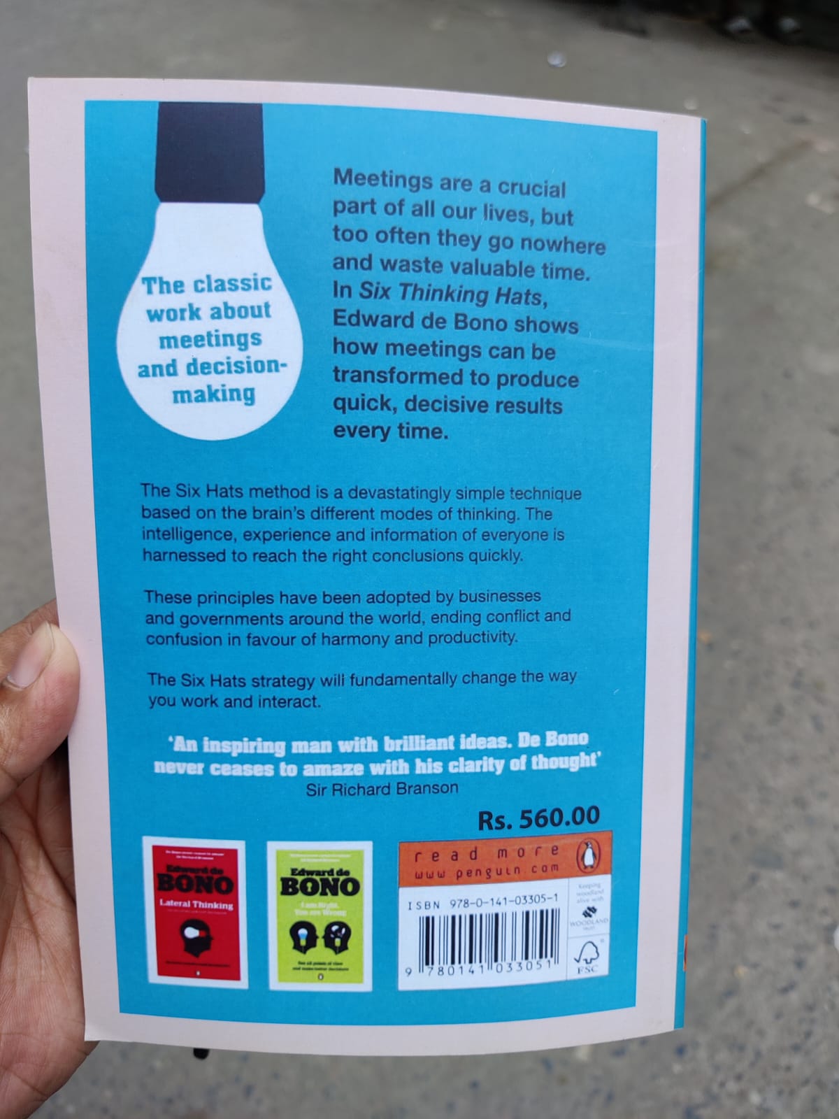 Picture of Six Thinking Hats Book by Edward de Bono