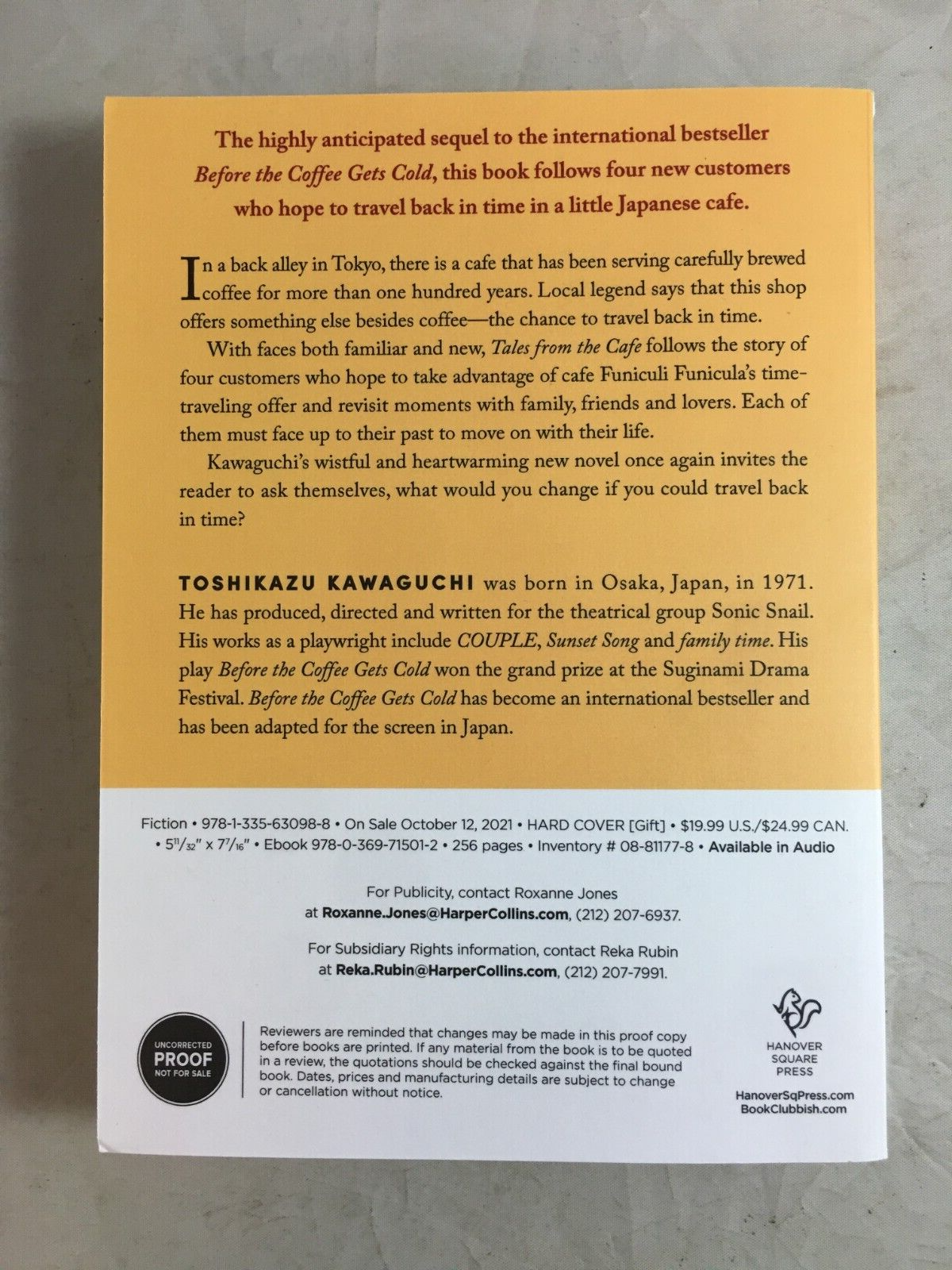 Picture of Tales from the Cafe: Before the Coffee Gets Cold by Toshikazu