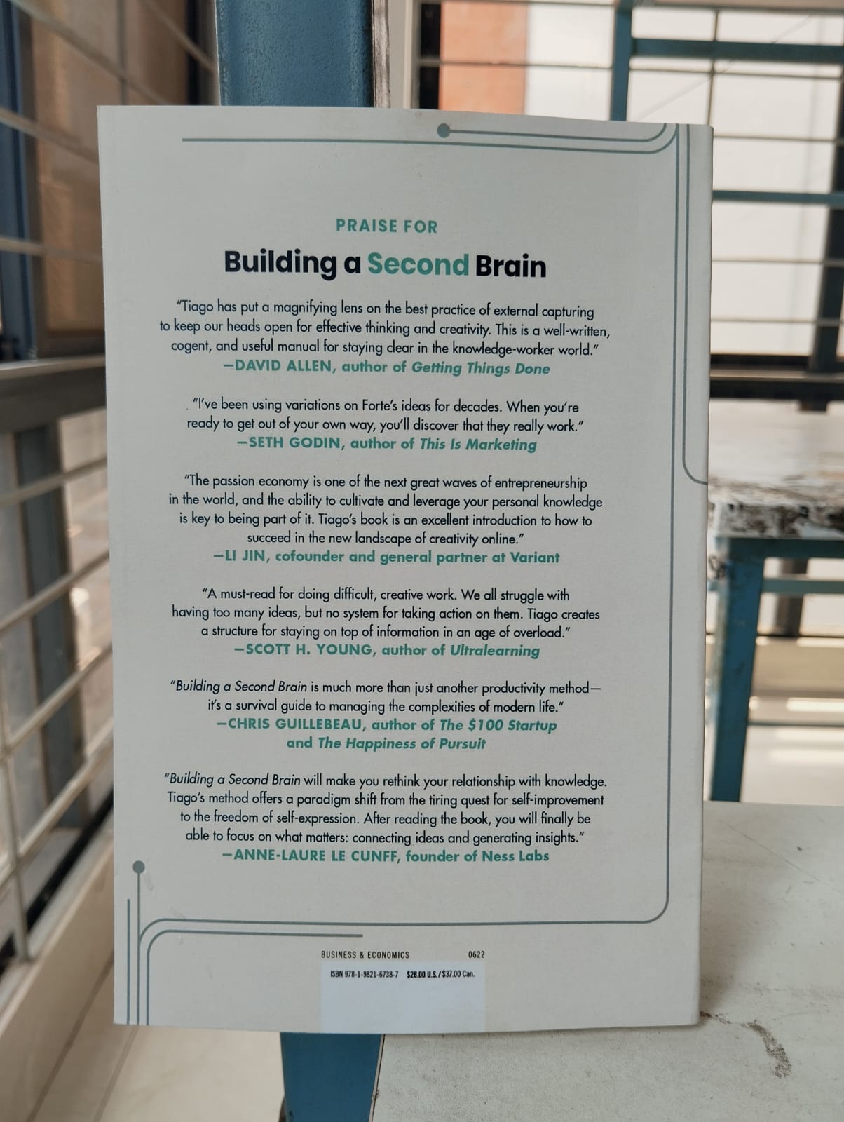 Picture of Building a Second Brain Book by Tiago Forte