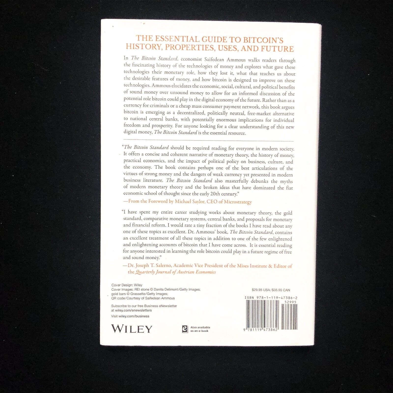 Picture of The Bitcoin Standard Book by Saifedean Ammous