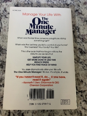 Picture of The One Minute Manager Book by Ken Blanchard and Spencer Johnson