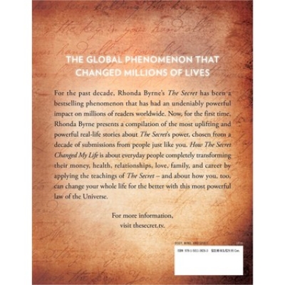 Picture of How the Secret Changed My Life Book by Rhonda Byrn