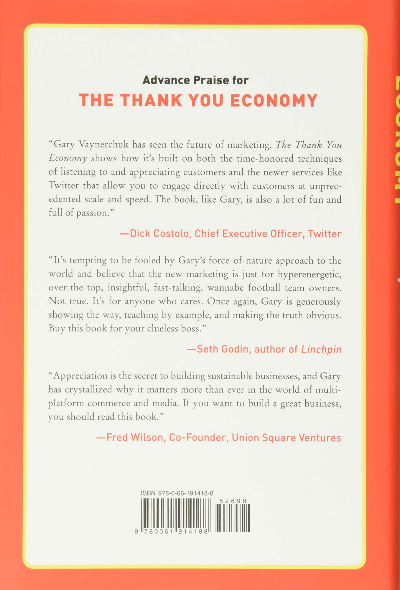 Picture of The Thank You Economy Book by Gary Vaynerchuk