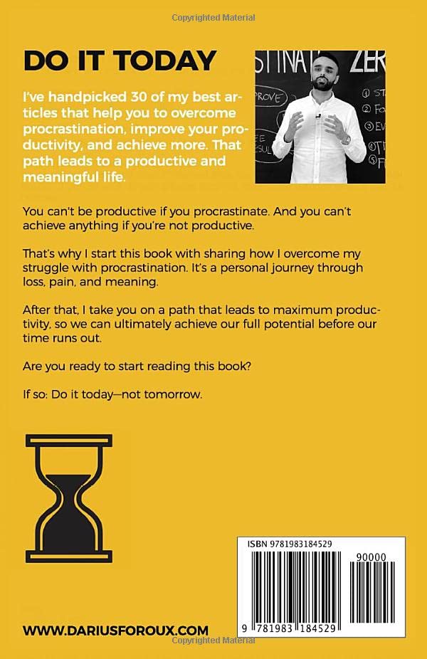 Picture of Do It Today Quotes by Darius Foroux