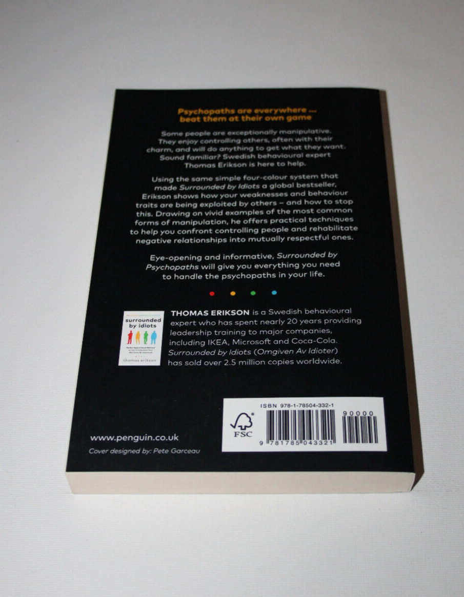 Picture of Surrounded by psychopaths Book by Thomas Erikson
