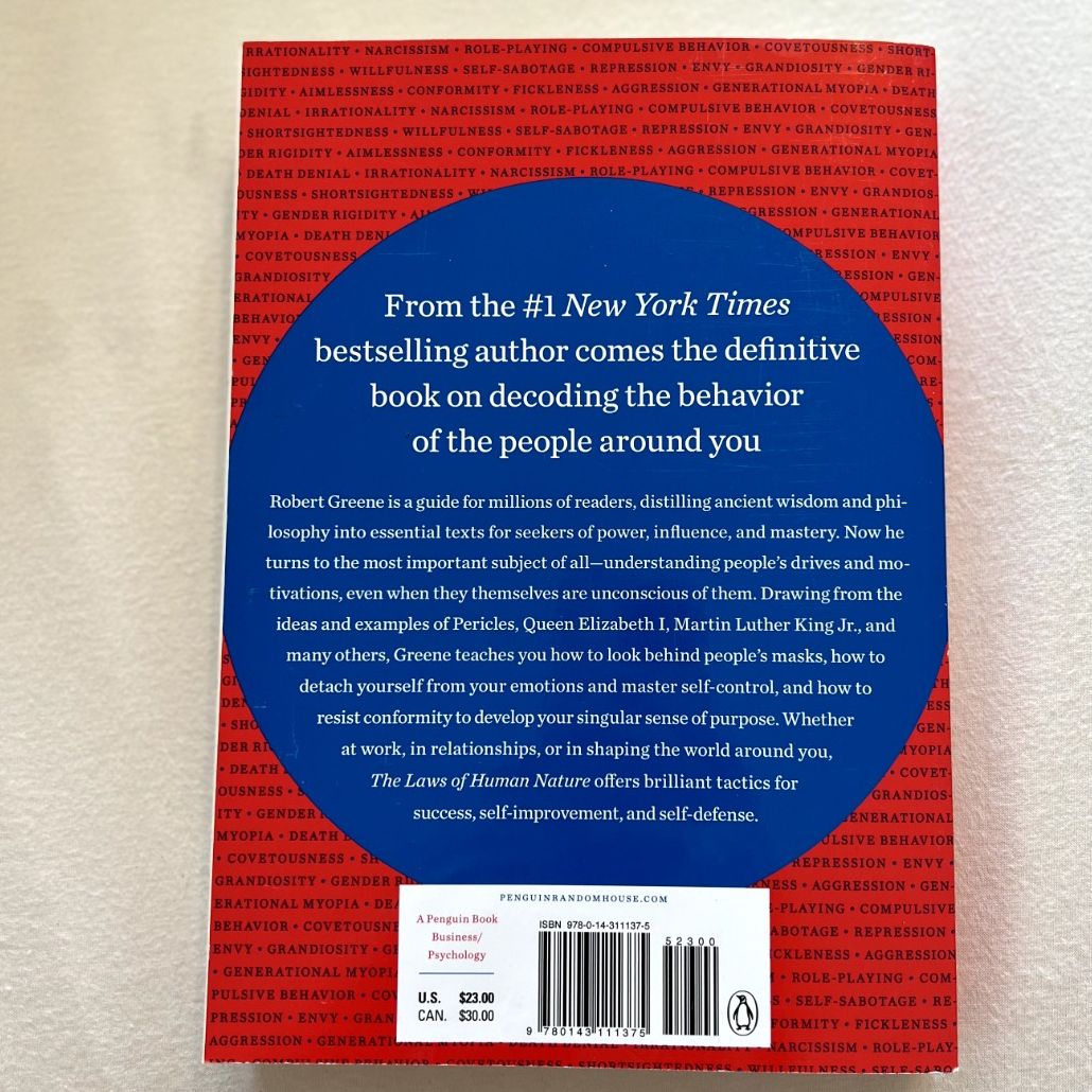 Picture of The Laws of Human Nature Book by Robert Greene