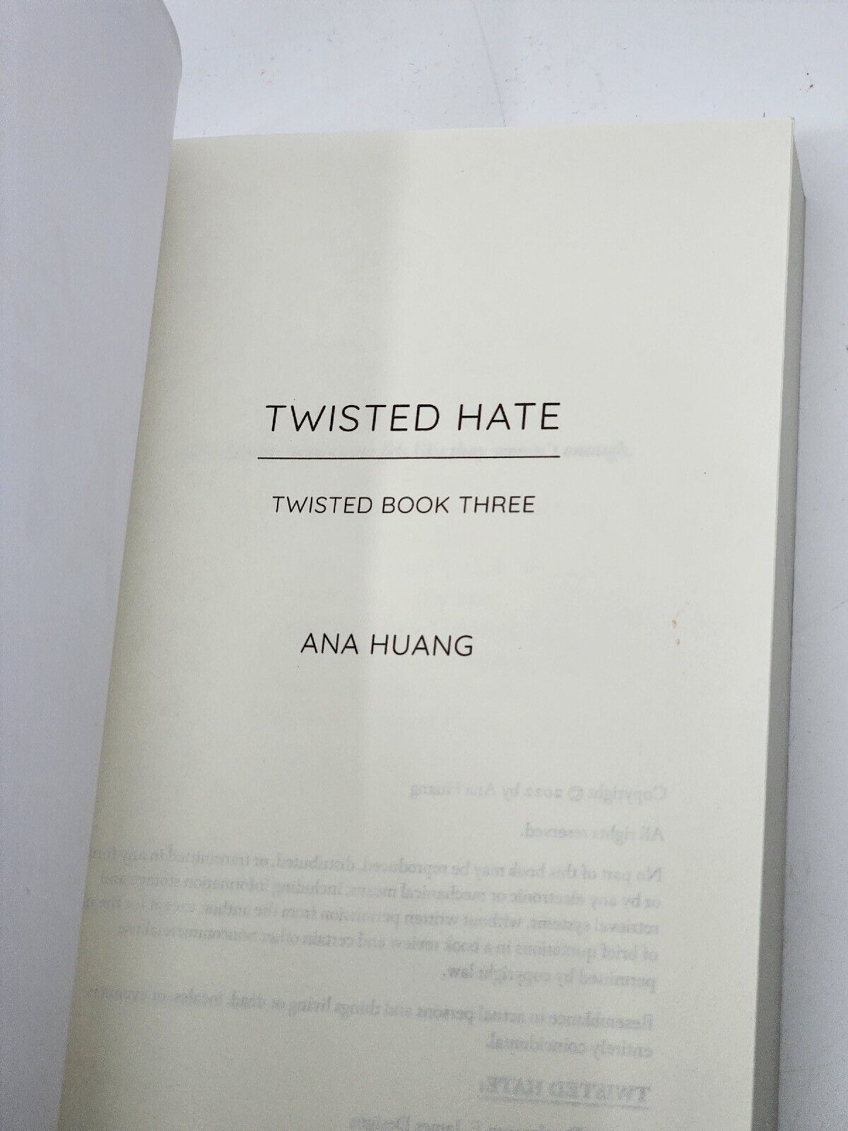 Picture of Twisted Hate By Ana Huang
