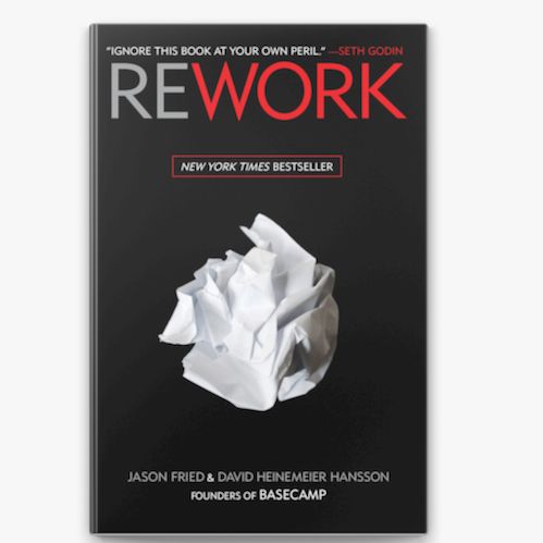 Picture of Rework Book by David Heinemeier Hansson and Jason Fried