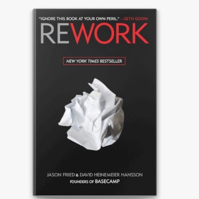 Picture of Rework Book by David Heinemeier Hansson and Jason Fried