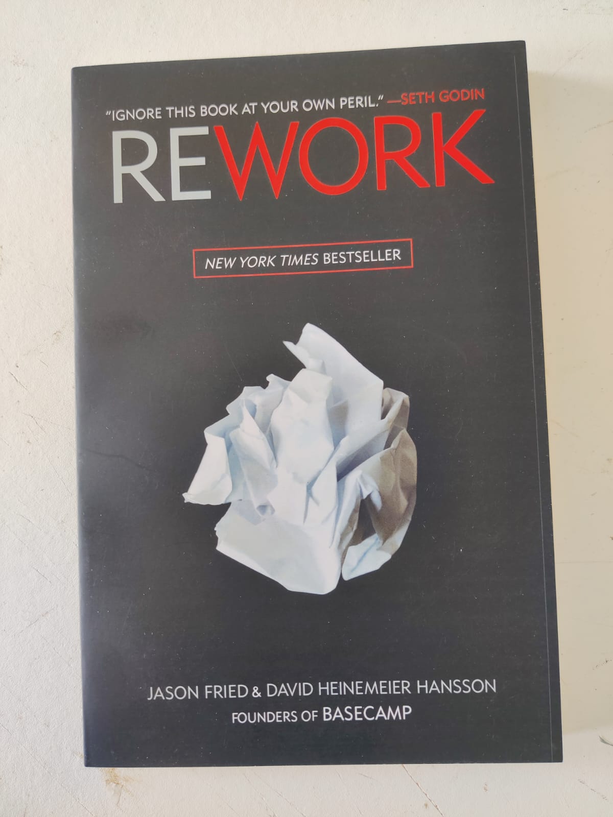 Picture of Rework Book by David Heinemeier Hansson and Jason Fried