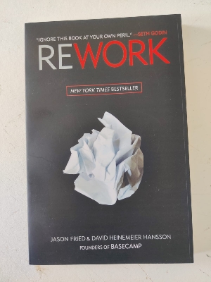Picture of Rework Book by David Heinemeier Hansson and Jason Fried