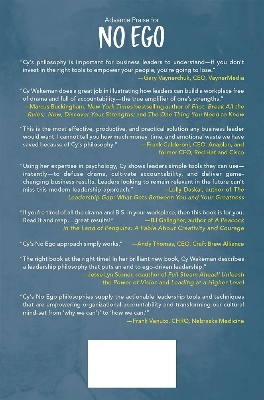 Picture of No Ego: How Leaders Can Cut the Cost of Workplace Drama by Cy Wakeman -Paperback