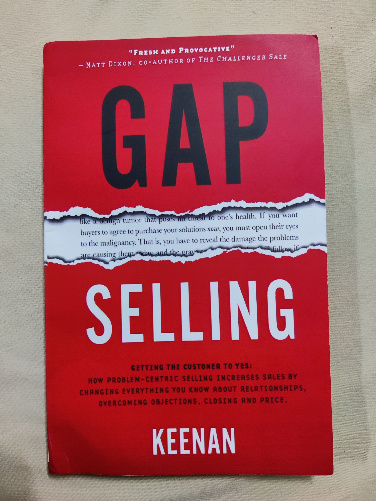 Picture of Gap Selling: Getting the Customer to Yes: How... by Keenan
(Paperback)